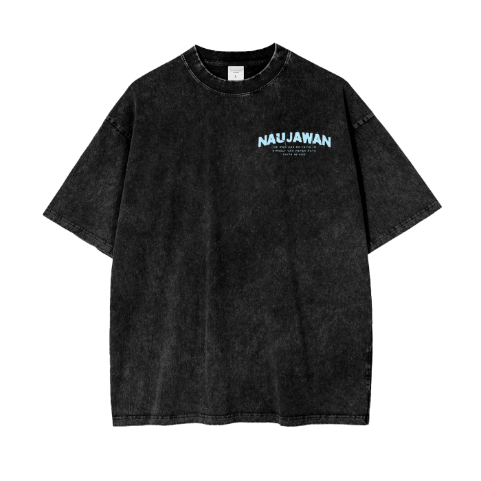Baba Deep Singh Ji Acid Wash T-Shirt