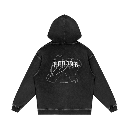 Heavy Acid Wash Panjab Hoodie