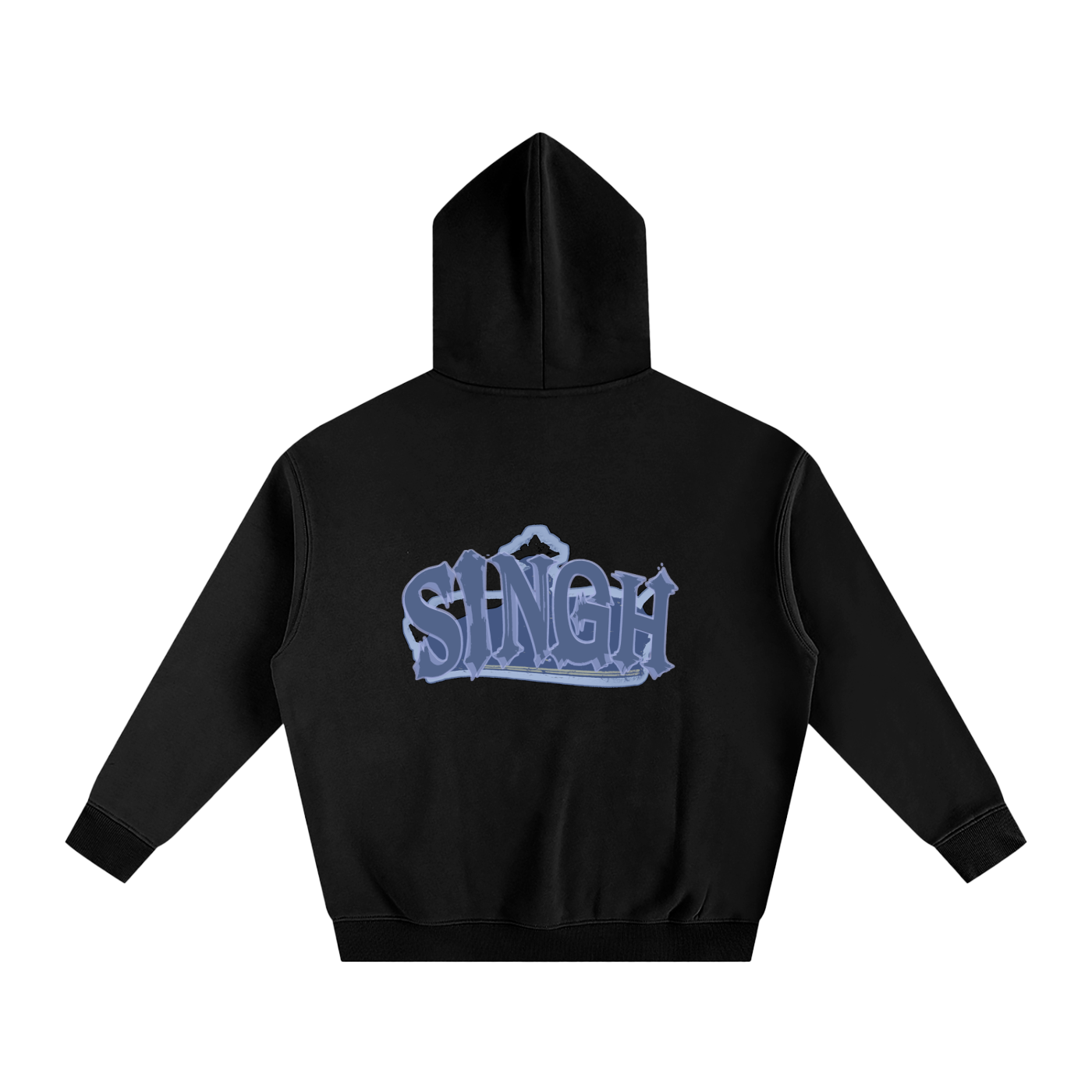 Singh Black Hoodie [oversized]