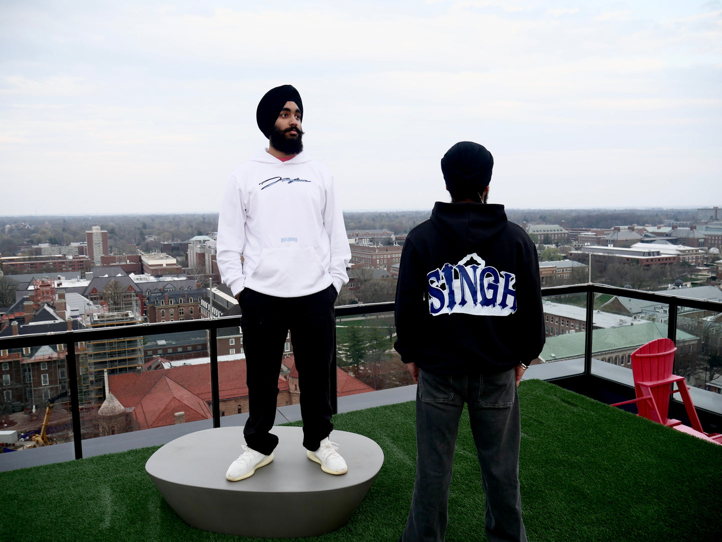 Singh Black Hoodie [oversized]