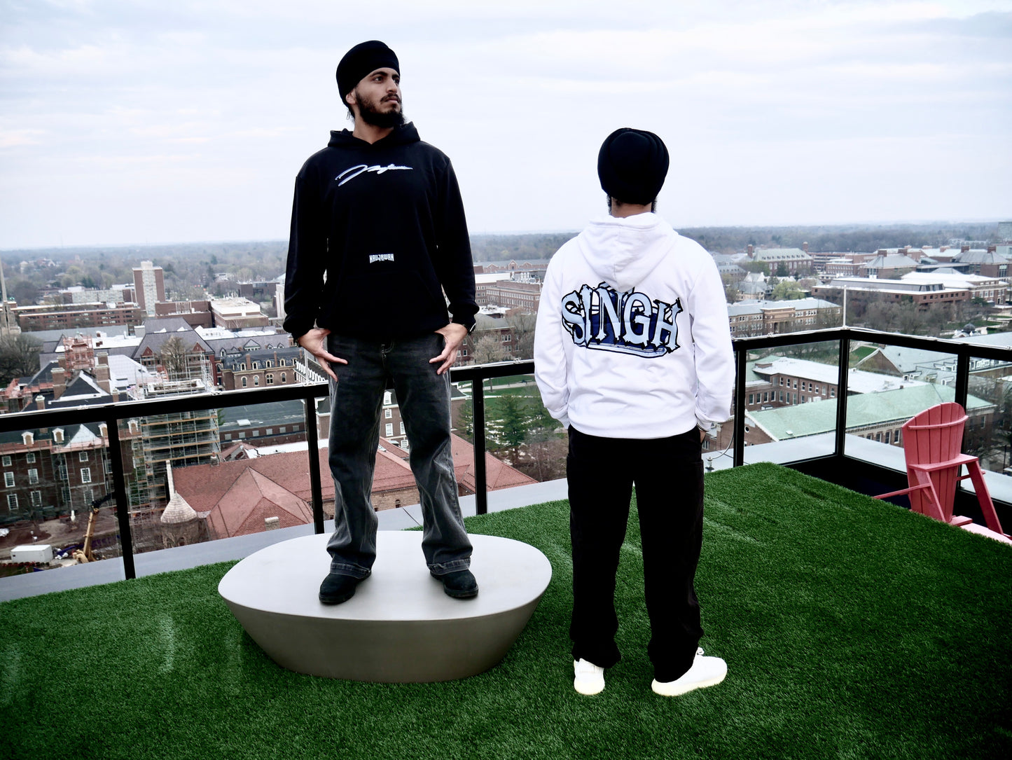 Singh Black Hoodie [oversized]