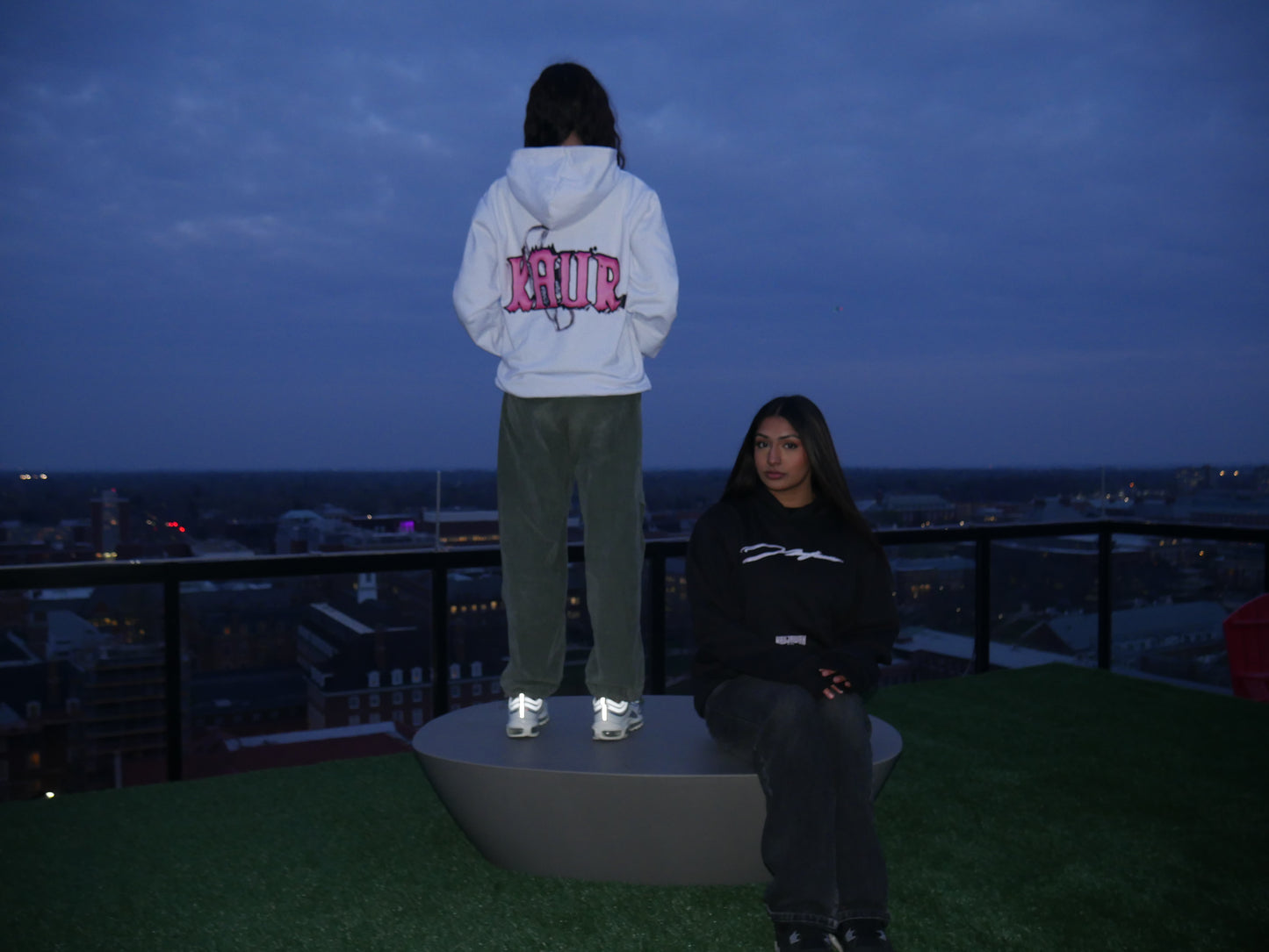 Kaur White Hoodie [oversized and unisex sizing]