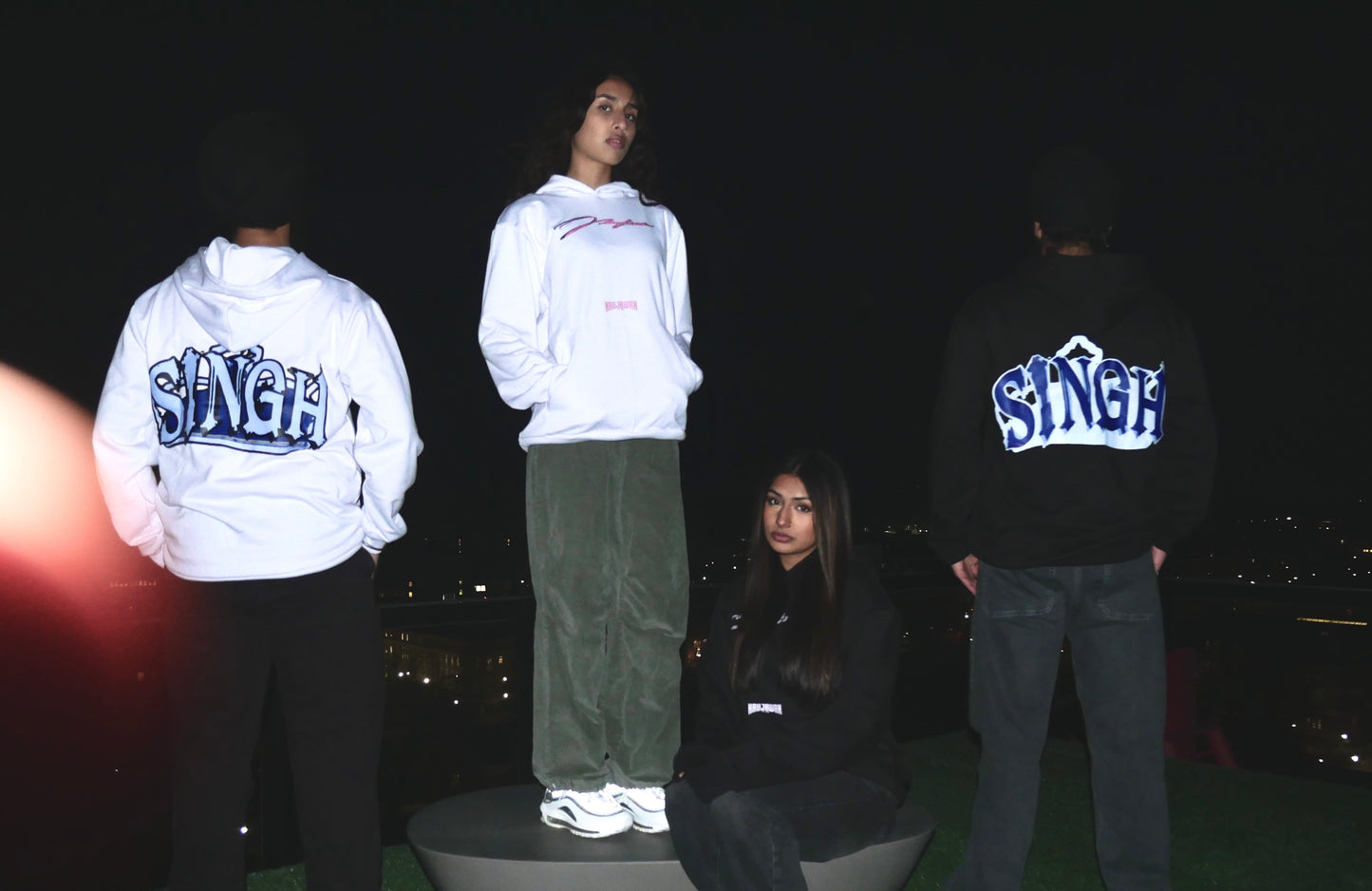 Singh Black Hoodie [oversized]