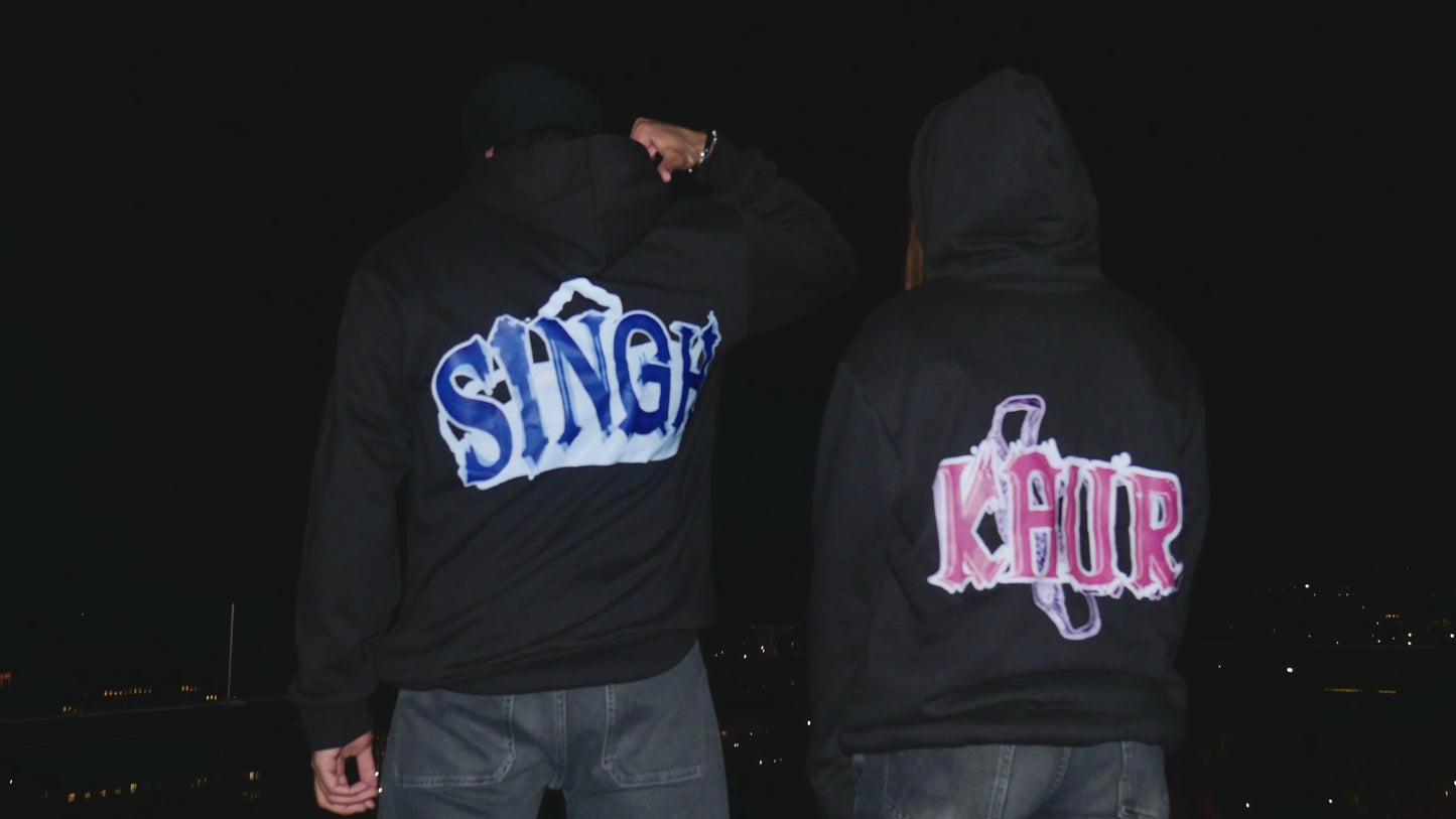 Kaur Black Hoodie [oversized and unisex sizing]