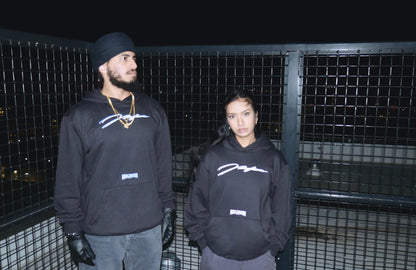 Kaur Black Hoodie [oversized and unisex sizing]