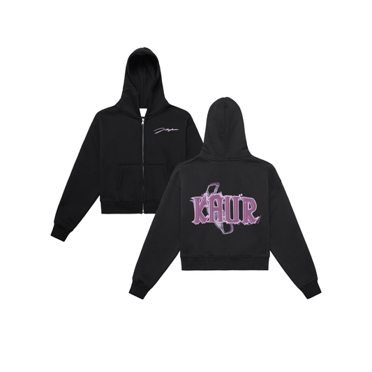 Cropped Kaur Zip-up Fleece