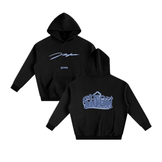 Singh Black Hoodie [oversized]