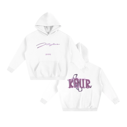 Kaur White Hoodie [oversized and unisex sizing]